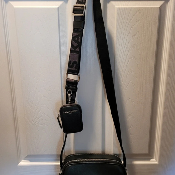 Karl Lagerfeld Black Men's Crossbody Bag - Picture 9 of 11